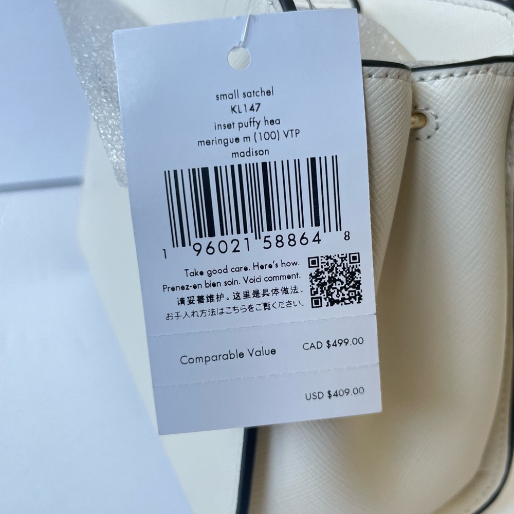 Kate Spade White and Red Heart Wristlet - Picture 5 of 10
